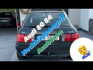 Audi 80 B4 Heckklappengriff ausbauen / Kofferraumdeckel ausbauen