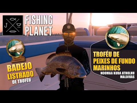 Fishing Planet - Coleções - Troféu Peixes de Fundo Marinhos | Badejo Listrado | Maldivas