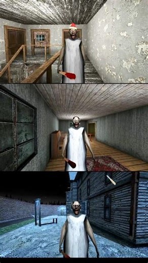 Granny 1 Vs 2 Vs 3 😱 || Wait For End #shorts #shortvideo #shortsfeed #granny #gaming #horror #scary