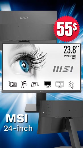 3.5K views · 55 reactions | ឱកាសល្អមកដល់ហើយ! បងៗដែលចង់បាន Monitor អាចទិញ MSI mp241x ទំហំ 24-inch កំរិត Full HD 75Hz Refresh Rate តម្លៃ  55$ សម្រាប់តម្លៃពិសេសនេះមានកំណត់បងៗ | ជី ធី ស៊ី កុំព្យូទ័រ - GTC Computer | Facebook