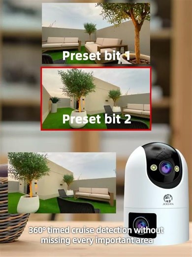 JOOAN 4K 6MP HD PTZ Camera Outdoor Dual Lens Dual Screen AI