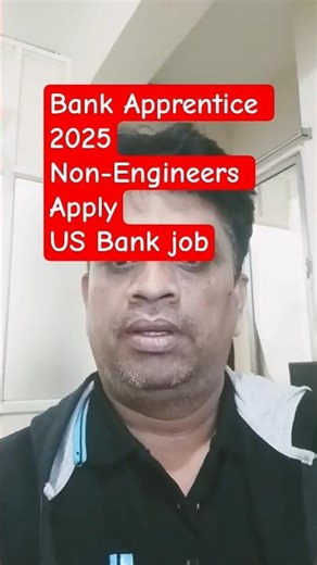 Bank Apprentice Job 2025 | Non-Engineering Graduates | Bangalore | Freshers