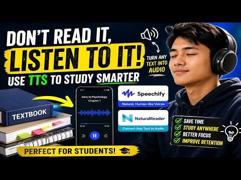 Learn How To Listen Instead of Reading Your Textbooks
