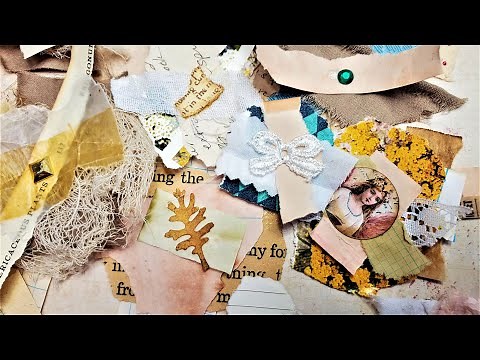 Junk Journal Using Up Book Pages Ep 68 Scrap-Busters for Junk Journals! Easy Fun The Paper Outpost:)
