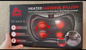 Watch RBX Heated Massage Pillow Review and Features  on Amazon Live