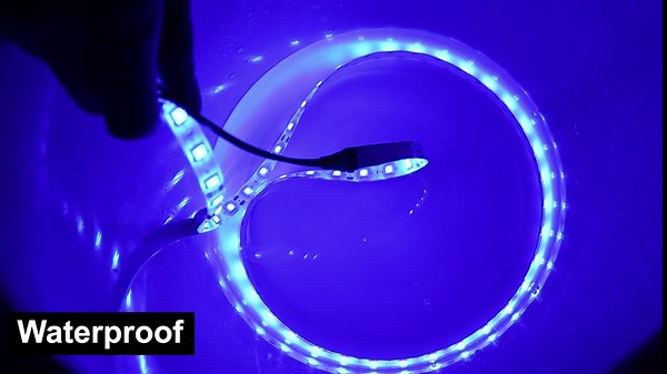 Marine Boat Led Strip Lights, 32.8FT Pontoon Strip Light, Interior and Exterior Waterproof 12V Night Fishing Night for Jon Boat, Kayak, Yacht, Cabin, 2PCS (Blue)