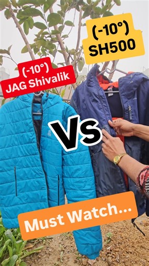 Naveen Kumar on Instagram: "Decathlon SH500 Vs JAG Shivalik Jacket Comparison #decathlon #trekkinggear #comparison"