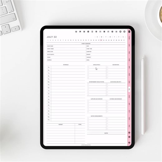 Digital Party Planner Bundle Event Organizer Template Birthday Planning Checklist Guest List Tracker Event Budget Kids Party Plan - Etsy