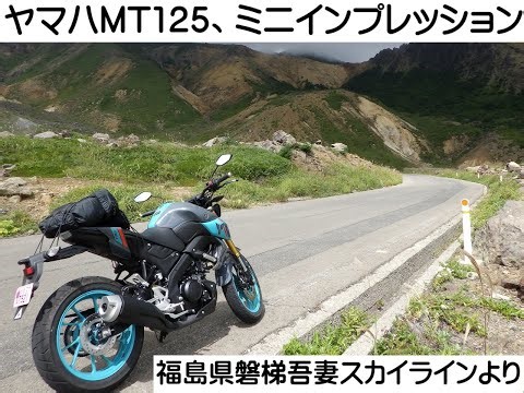ヤマハＭＴ125　福島よりミニインプレッション