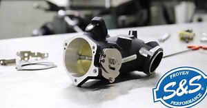 New S&S 58 and 66mm cable operated Throttle Hog throttle bodies are now available for 2002-’17 Harley-Davidson® big twins with cable operated throttles! They are compatible with stock sensors, fuel rail and throttle cables and feature a simple one piece design for easy instillation and stock appearance. Sold outright, no stock throttle body exchange required! More Air, More Power! For more information see your local dealer or click here -> https://goo.gl/lgvFNI | S&S Cycle, Inc.