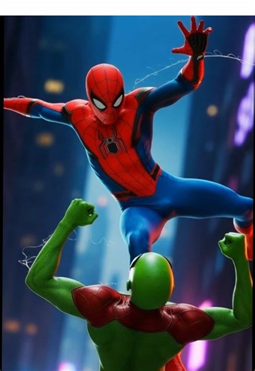 👽 Alien Chaos! Spider-Man Sets Off to Rescue Supergirl #spiderman #marvel #viral #ai #avengers