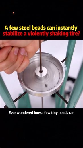 A few steel beads can instantly stabilize a violently shaking tire?#knowledge #science