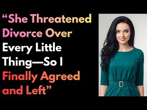 “She Threatened Divorce Over Every Little Thing—So I Finally Agreed and Left” #cheating