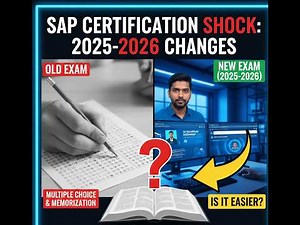 ⚠️ SAP Certification Changed Forever: 2025 Open Book Exam Explained!