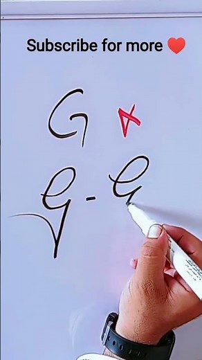 How to write 'G' beautifully | Cursive Handwriting Tutorial 🖋️🔥#shorts #english #handwriting #art