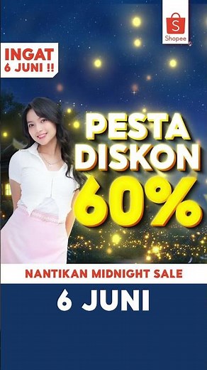 8 Miliar Hadiah Gratis di Shopee 6.6 Great Mid-Year Sale Midnight Sale | 6 Juni 00.00-02.00 WIB