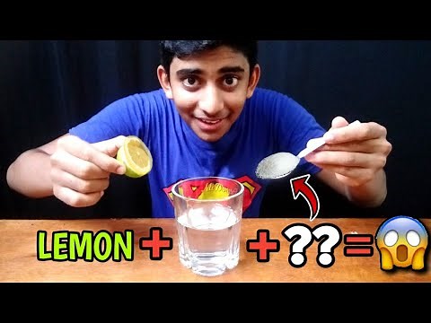✓LEMON + BAKING SODA = ??? || Amazing Chemical Reaction Of Lemon And Baking Soda!!