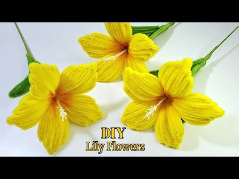 How to Make Pipe Cleaner Lily Flowers | Lily Handmade