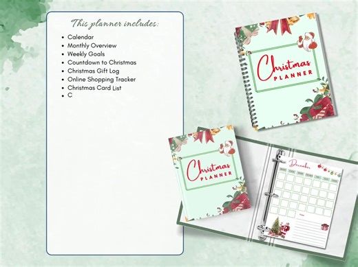 Christmas Planner Printable, Holiday Budget Tracker, Gift List & Menu Planner, Travel Packing Checklist, Christmas Organizer PDF - Etsy
