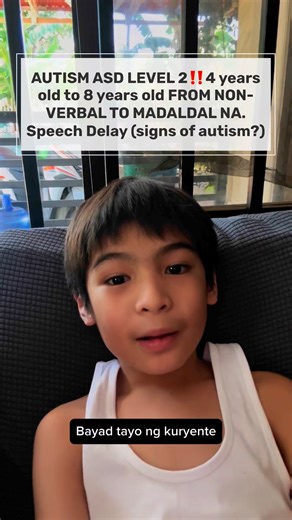 277K views · 2.1K reactions | AUTISM ASD LEVEL 2‼️4 years old to 8 years old FROM NON-VERBAL TO MADALDAL NA. Speech Delay (signs of autism?) #autism #adhd #speechtherapy #AutismSupport #autismmom #autismawareness #foryourpage #trending #fbreels #fbreelsvideo #happyday #everyone #highlights #autismacceptance #gabsworld #speechdelay | Gab's World | Facebook