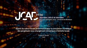 Apport du calcul haute performance pour la simulation numérique des pergélisols sous changement climatique à l'échelle locale | Canal U