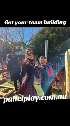 Get your team building! 👽ACT, NSW Vic & SE Qld 👽 Book your educator team building PD workshop 💥Drop your service in the comments to get a pdf brochure www.palletplay.com.au | Pallet play
