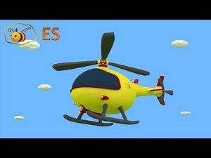 Huevo sorpresa: helicóptero. Dibujo animado educatiovo para niños en español