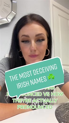 Irish names are very decieving! Shall i let you in on how to pronounce some the proper way? 😂 #fyp #irish #names #foryoupage #viral
