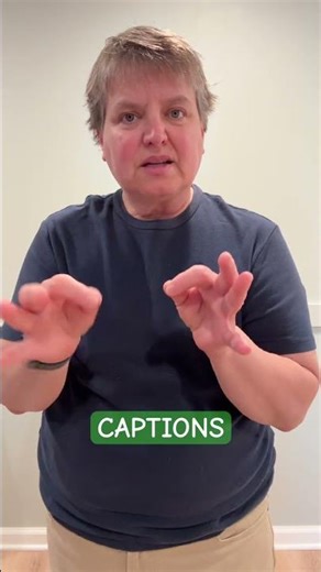How to sign CAPTIONS #asl