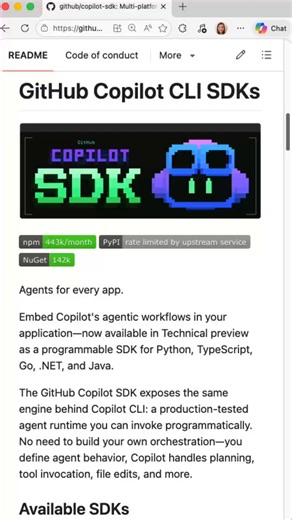 Not sure where to start? Here’s a meal planning app @OliviaGuzzardo was able to build using the GitHub Copilot SDK. 🍽️It’s now in public preview. Try it out and let us know what you create. 👇https://t.co/RsPXSGHNM4