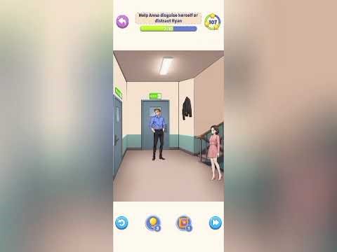 Tricky Story Level 12 help Anna disguise herself or distract ryan