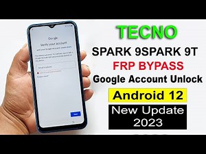 Tecno Spark 9/Spark 9T Frp Bypass Android 12 | Tecno KH6/KG5p Google Lock Bypass | New Update 2023 |