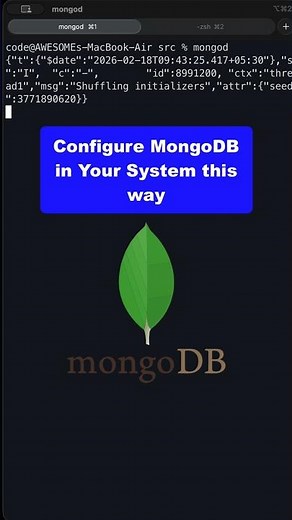 Best way to configure MongoDb in your system #mongodb