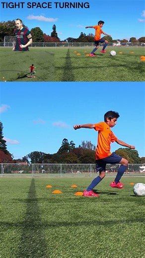 ⚽ Tight Space Turning Like FC Barcelona 🔥 | Road to Barcelona