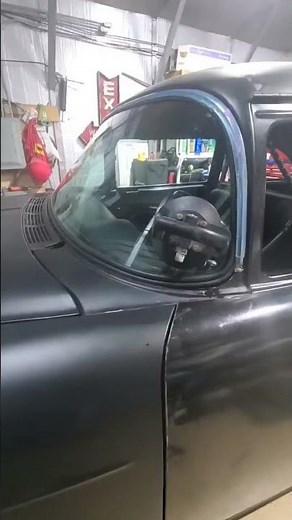 Windshield Install on a 1955 Chevy #55chevy #windshield