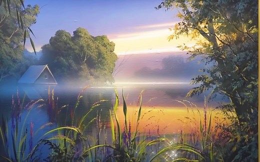 Yushkevich Victor / 写实风景画~宁静的清晨