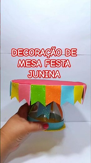 Decoração de mesa festa junina #festajunina #decoração #diy