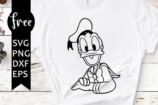 Donald duck svg free, disney svg, duck svg, digital download, silhouette cameo, free disney shirt svg, animal svg, cartoon svg, png 0467