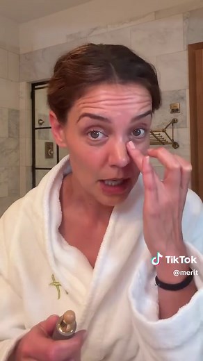 Katie Holmes everyday cream-blush hack with The Minimalist