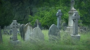 Grave Yard Rain Old Tombstones Stock Footage Video (100% Royalty-free) 1055635880 | Shutterstock