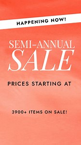 The Semi-Annual Sale is ON! Thousands of must-have styles, now at our LOWEST prices of the season. Get up to 80% off over 3900 styles: https://venus.visitlink.me/HanvV5 | VENUS