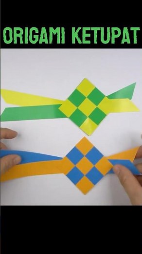 Origami Ketupat untuk Hiasan Hari Raya Idul Fitri | Hiasan Ramadhan