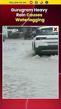 Gurugram Heavy Rain Causes Waterlogging, Traffic Hit Across Cyber City | NewsX