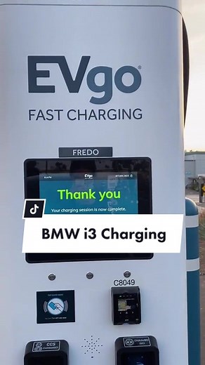 Charging at sunset ☀️🌅🔌⚡️ #EVgo #bmw #cartok #electric #sunset