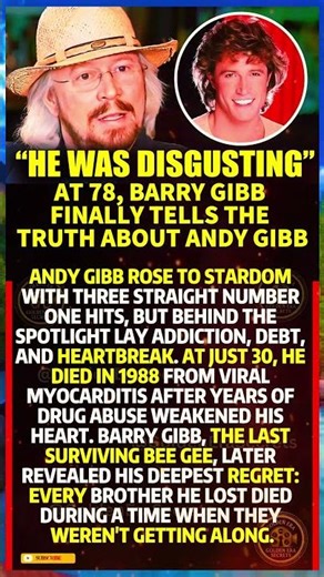 At 78, Barry Gibb Finally Tells the Truth About Andy Gibb#shorts #viral
