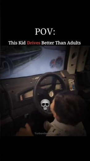 This Kid Drives Better Than Adults 💀 #carshorts #carguy #driving #cars #turbovibes2100