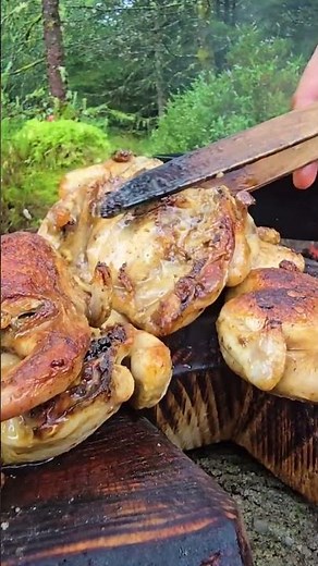Cooking Crispy Chicken Like a CAVEMAN!! 😤🔥