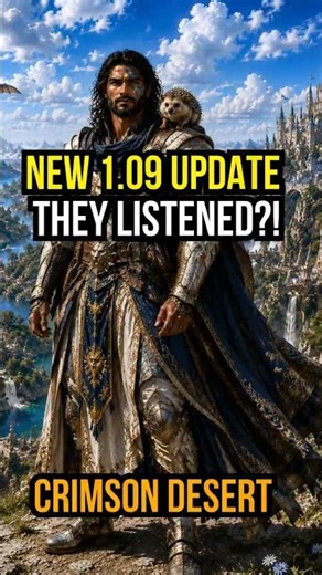 Crimson Desert Update 1.09 Changes Are Insane 😳 #crimsondesert #crimsondesertupdate #shorts
