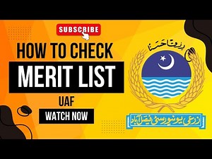 UAF Merit List Check | Step-by-Step Guide"| How to Check Your Name in the List"