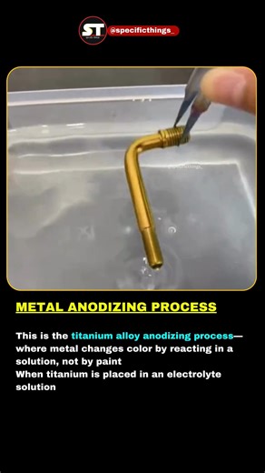 Titanium Alloy Anodizing Changes Metal Color WITHOUT Paint 🤯 | INSANE Science #acrylate #facts